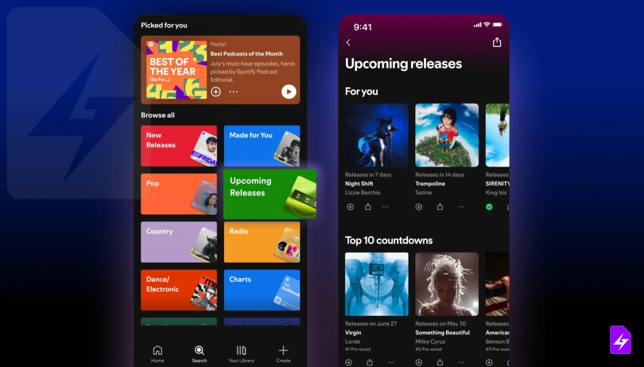 Upcoming Releases : اطلاع از آلبوم‌های جدید اسپاتیفای