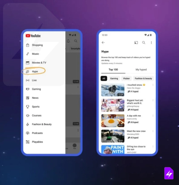 قابلیت Hype یوتیوب چگونه کار می‌کند؟