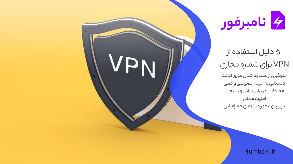 ۵ دلیل کلیدی که نشان می‌دهد چرا به VPN برای شماره مجازی نیاز دارید